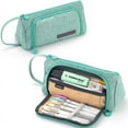 thumbnail image 1 of Nice Choice Big Capacity Pencil Case,Corduroy Pouch Pen Case,Simple Stationery Bag,School College Office Organizer for Teens Girls Adults Student(Green), 1 of 6