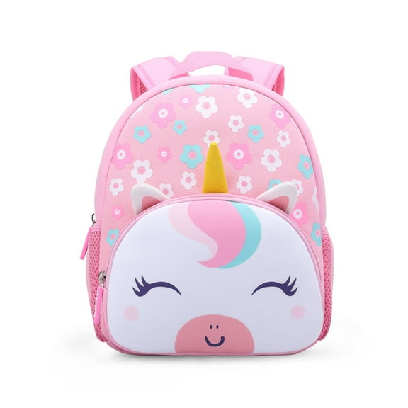Nice Choice Cute Toddler Baby Girls Preschool Daycare Backpack Bag Bookbag Schoolbag Gifts for Kids Little Girls(Floral Unicorn)