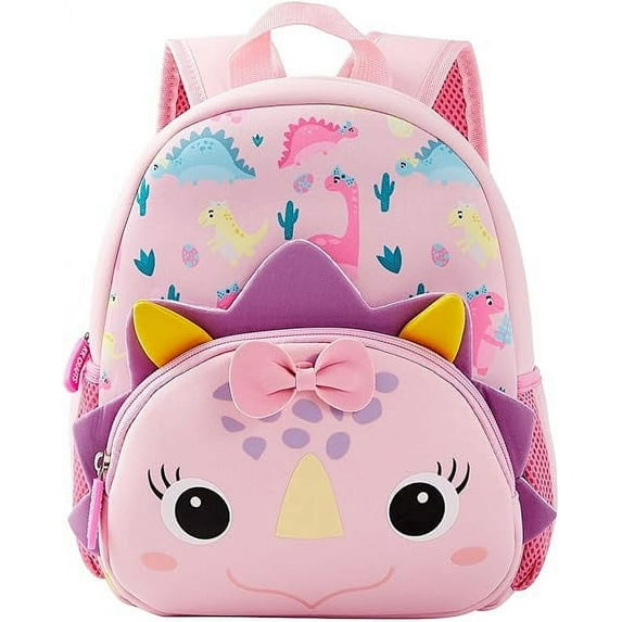 Nice Choice Cute Toddler Baby Girls Preschool Daycare Backpack Bookbag Schoolbag for Kids Girls Boys(PinkDinosaur)