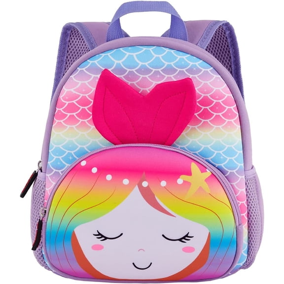 Nice Choice Cute Toddler Backpack Baby Girls Preschool Daycare Backpack Bag Bookbag Schoolbag Gifts for Kids Little Girls(Mermaid)