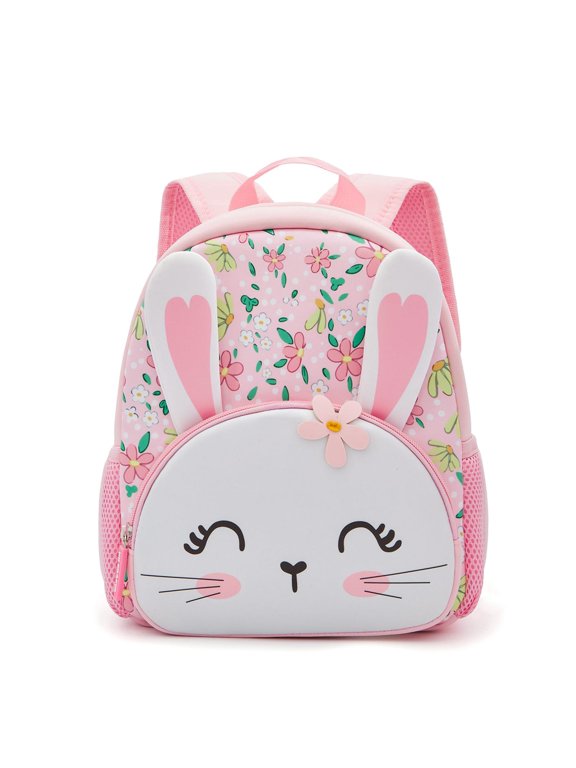 Cute Toddler Backpack Baby Girls Preschool Daycare Backpack Bookbag Schoolbag Gifts for Kids Little Girls(Nerwhal)