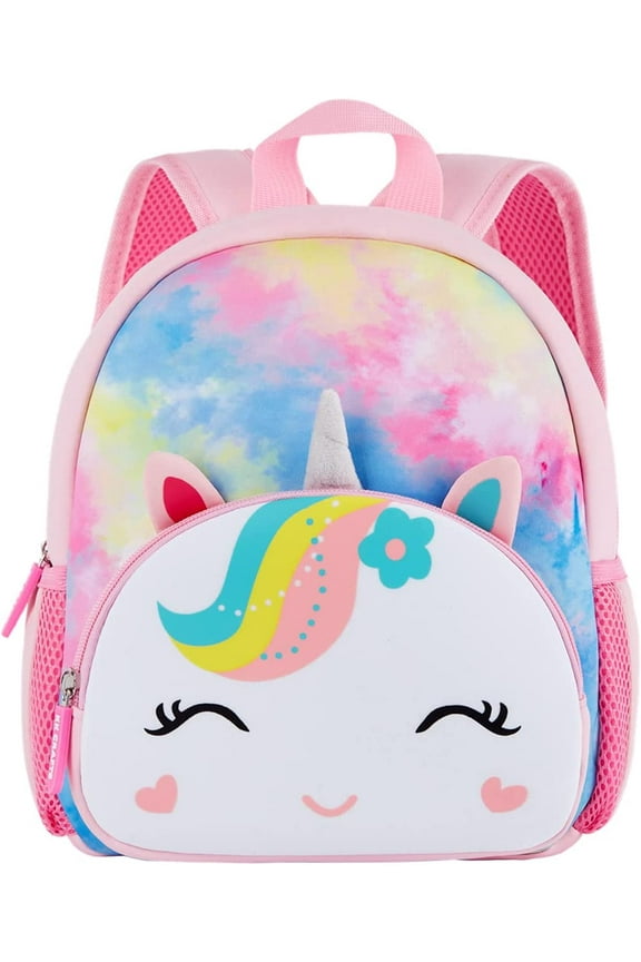 Toddler Backpack Baby Girls Preschool Daycare Backpack Bag Bookbag Schoolbag Gifts for Kids Little Girls(Unicorn)