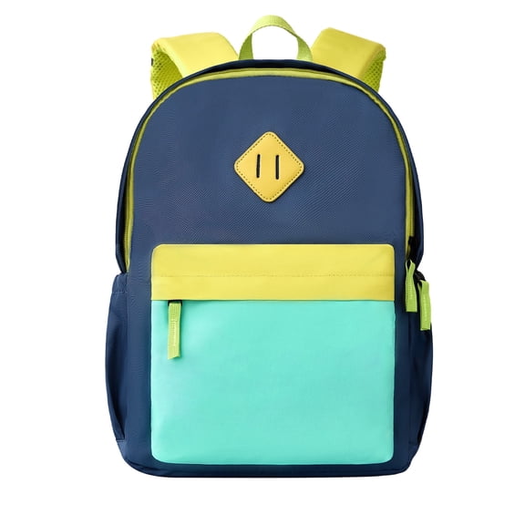 Nice Choice Toddler Mini Backpack for Boys Girls, Outdoor Lightweight Kindergarten Preschool Elementary School Backpack Bag for Little Kids Child,Travel & Everyday Use(15inch, Blue-Yellow)