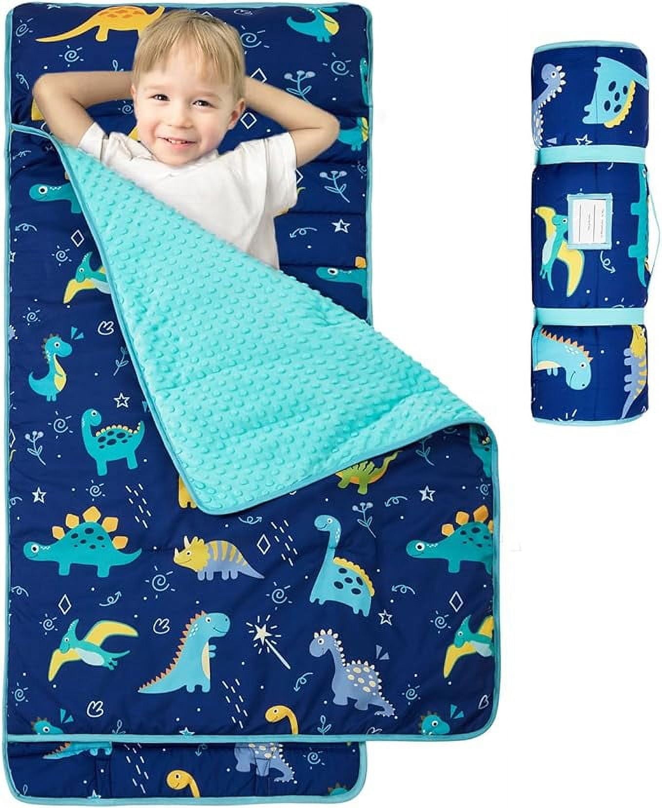 Nice Choice Toddler Nap Mat with Pillow and Blanket,Extra Large Rolled