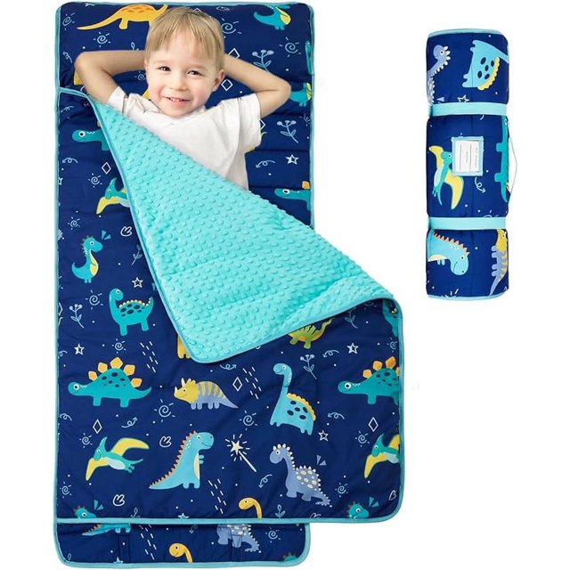 Nice Choice Toddler Nap Mat with Pillow and Blanket,Extra Large Rolled ...