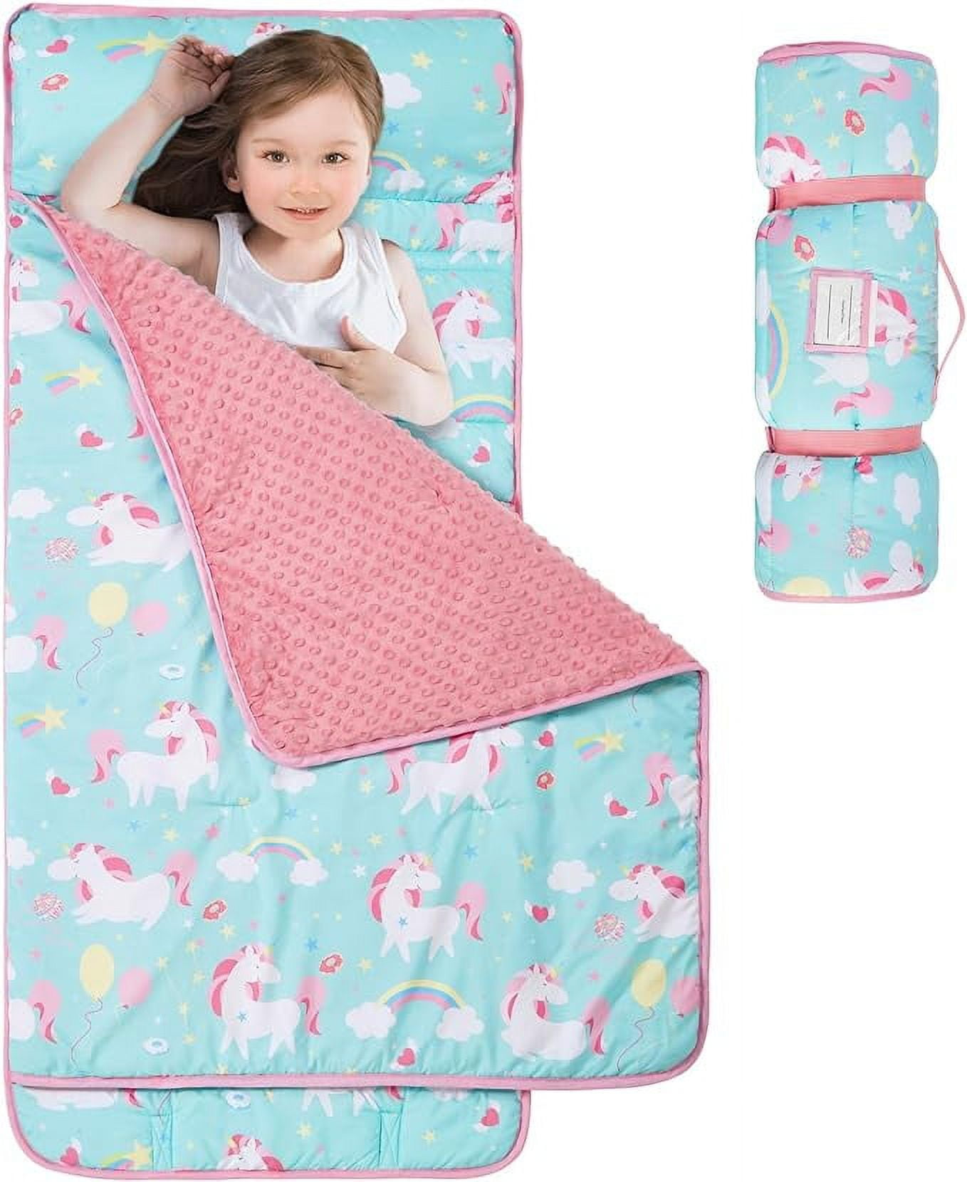 Nice Choice Toddler Nap Mat with Pillow and Blanket,Extra Large Rolled