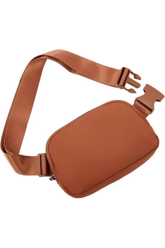 Women's Mini Waterproof Women's Fanny Pack, Polyester, Tan/Brown