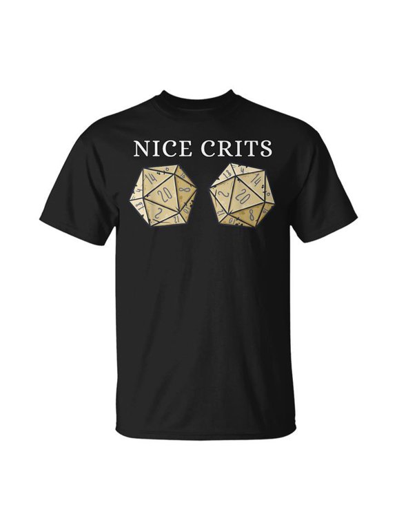 Nice Crits D20 Dice Ttrpg Gamers TShirt