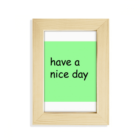 Nice Day New Day Art Deco Fashion Desktop Display Photo Frame Picture Art Painting 5x7 inch