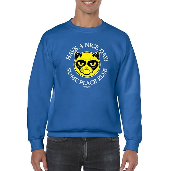 Nice Day Some Place Else Sweatshirt Men -T-Line Designs, Male Large