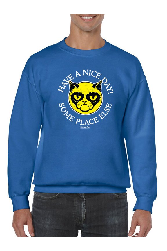 Nice Day Some Place Else Sweatshirt Men -T-Line Designs, Male Large