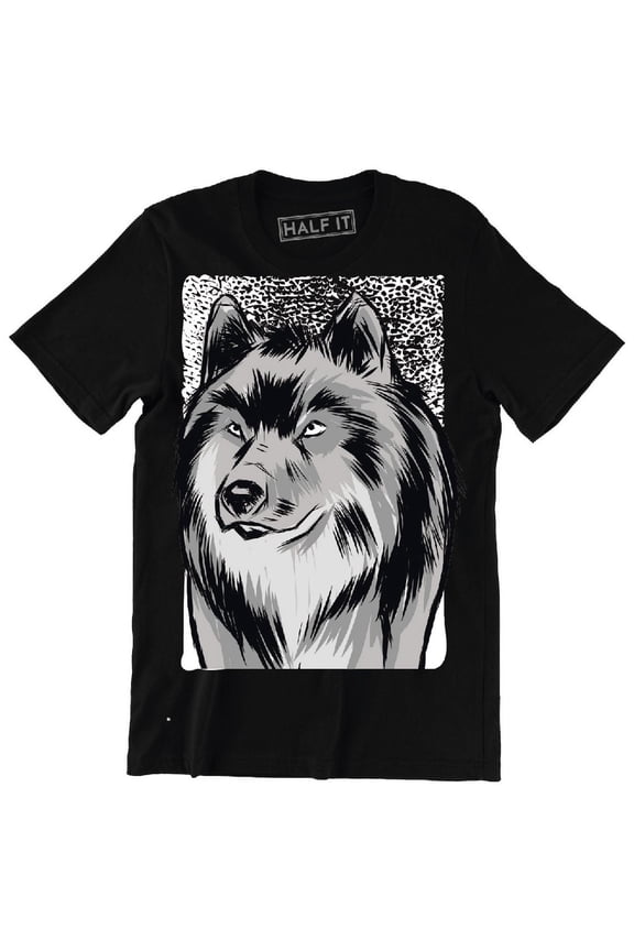 Nice Design Featuring A Sketch Illustration Of A Wolf Men's T-Shirt