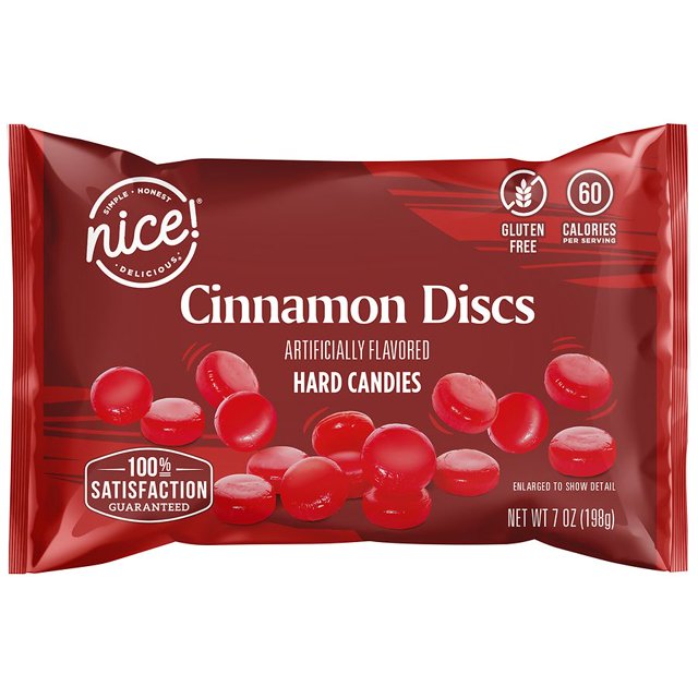 Nice! Discs Hard Candy Cinnamon7.0oz Pack of 2