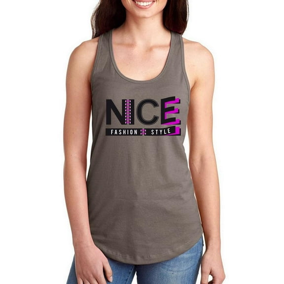 Nice Fashion Style  Racerback Tank Women -Image by Shutterstock, Female Large