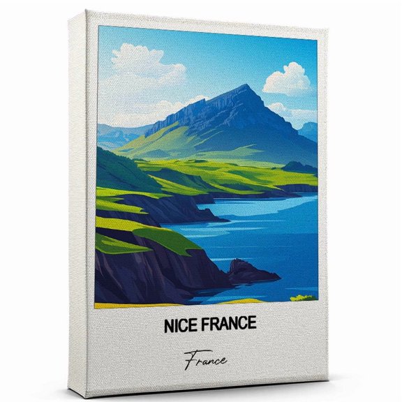 Nice France Travel Canvas Art Stunning Travel Wall Print France Canvas Inspired Artwork to Elevate Your Living Room or Office Ready to Hang