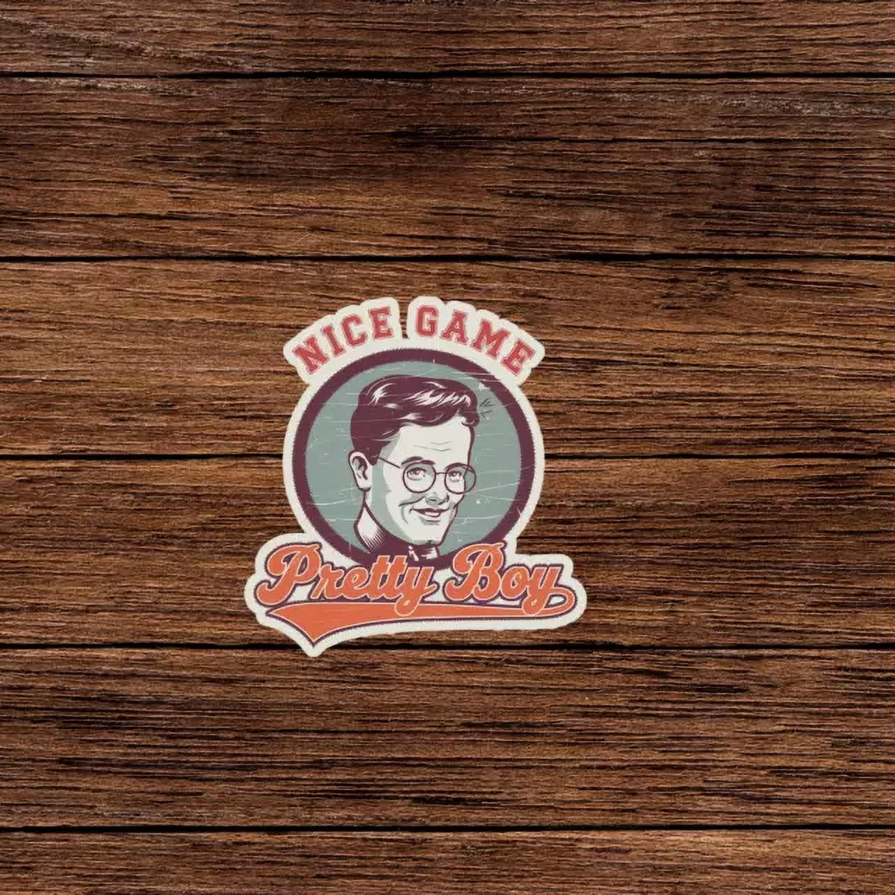 Pretty Man Stickers Nice Game Pretty Boy - Retro Gamer Geek Glasses Man Stickerphone Decal ...