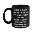 thumbnail image 1 of Nice Guide 11oz 15oz Mug, Being a Guide means I can fix anything, except for the, Inspire Cup For Colleagues From Team Leader, Funny guide gifts, Gag guide gifts, Humorous guide gifts, Comedy guide, 1 of 2