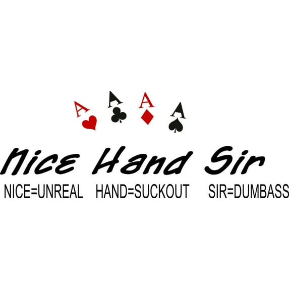 Nice Hand Sir Picture Art - Living Room Sticker Vinyl Wall Decal 10 X 20 Inches