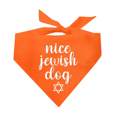 Nice Jewish Dog Hanukkah Triangle Dog Bandana