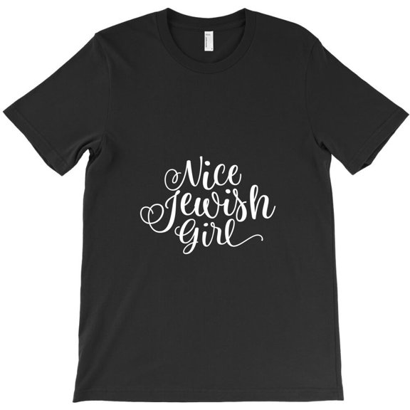 Nice Jewish Girl Hanukkah Themed Funny Holiday Graphic Design Style Fun G33216 Unisex T-Shirt, Up to Size 5XL