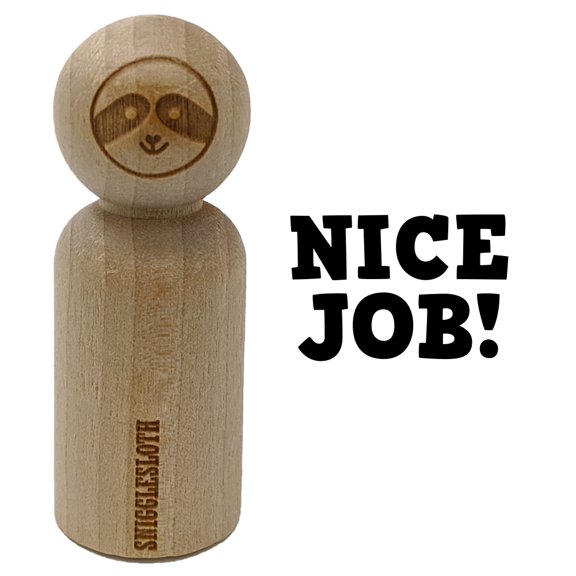 Nice Job Fun Text Teacher School Rubber Stamp for Scrapbooking Crafting Stamping - Small 3/4 Inch
