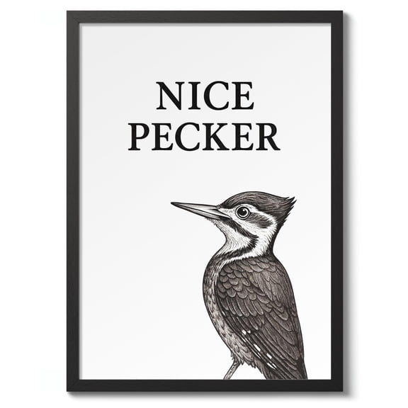 Nice Jokes Typographic Decorative Wall Art Poster , Poster Print Only