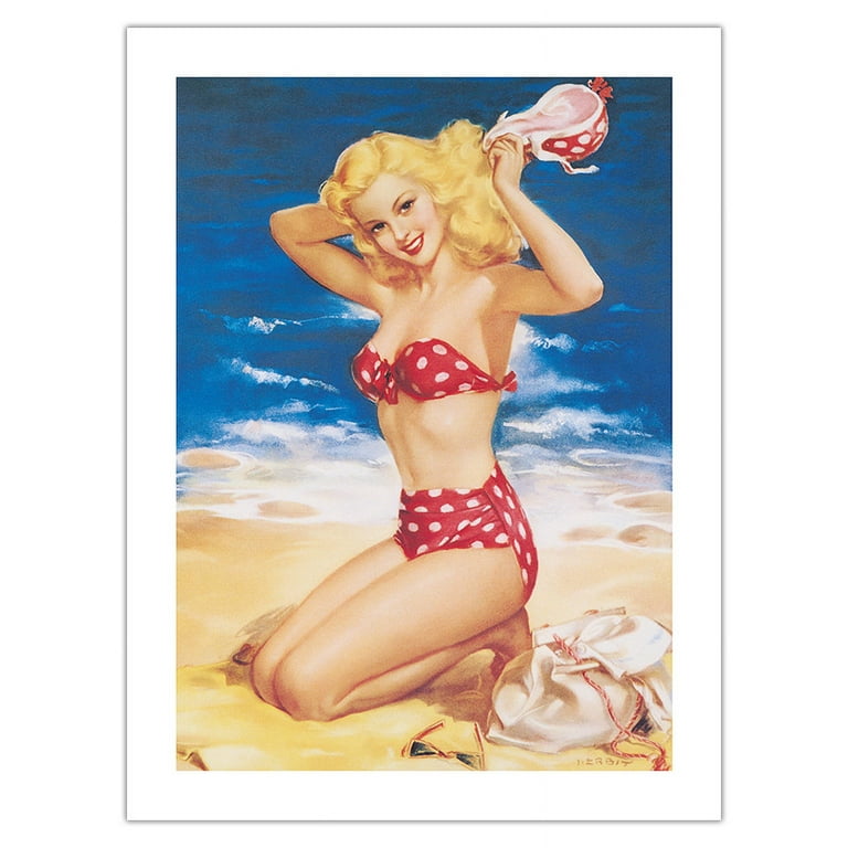 【送料込】 Nice to Know You - All American Beach Girl - Vintage Pin Up ネクタイ