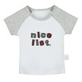 thumbnail image 1 of Nice List Funny T shirt For Baby, Newborn Babies T-shirts, Infant Tops, 0-24M Kids Graphic Tees Clothing (Short Gray Raglan T-shirt, 18-24 Months), 1 of 4
