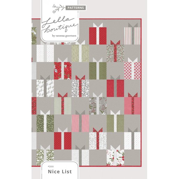 Lella Boutique Nice List Quilt Pattern