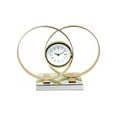 thumbnail image 1 of Nice-Looking Gold Metal Table Clock, 1 of 1
