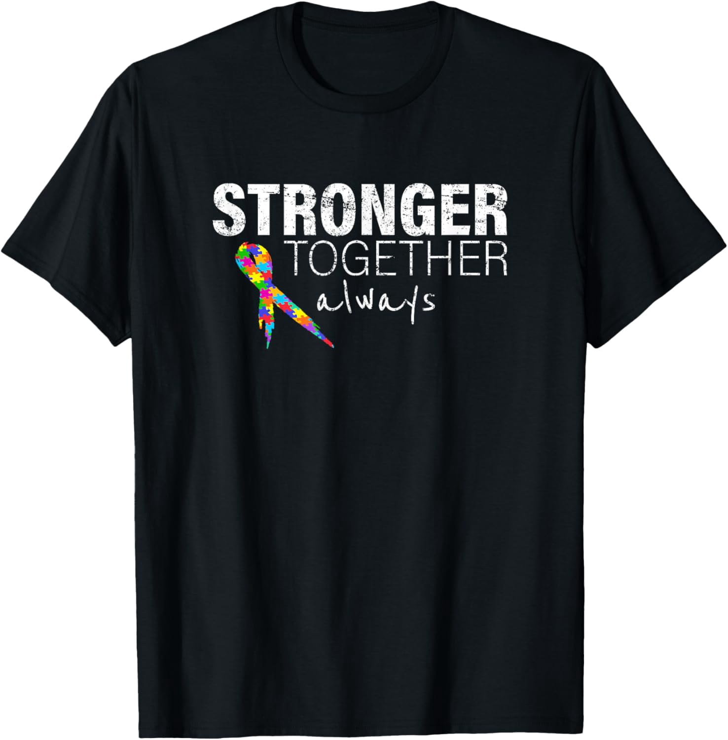 Nice Message Autism Awareness Puzzle Ribon Men Women Kid T-Shirt ...