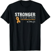 Nice Message Leukemia Awareness Orange Ribbon Women Men Kid T-Shirt