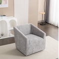 thumbnail image 1 of Nice Modern Upholstered Barrel Armchair, 360° Swivel, 1 of 9