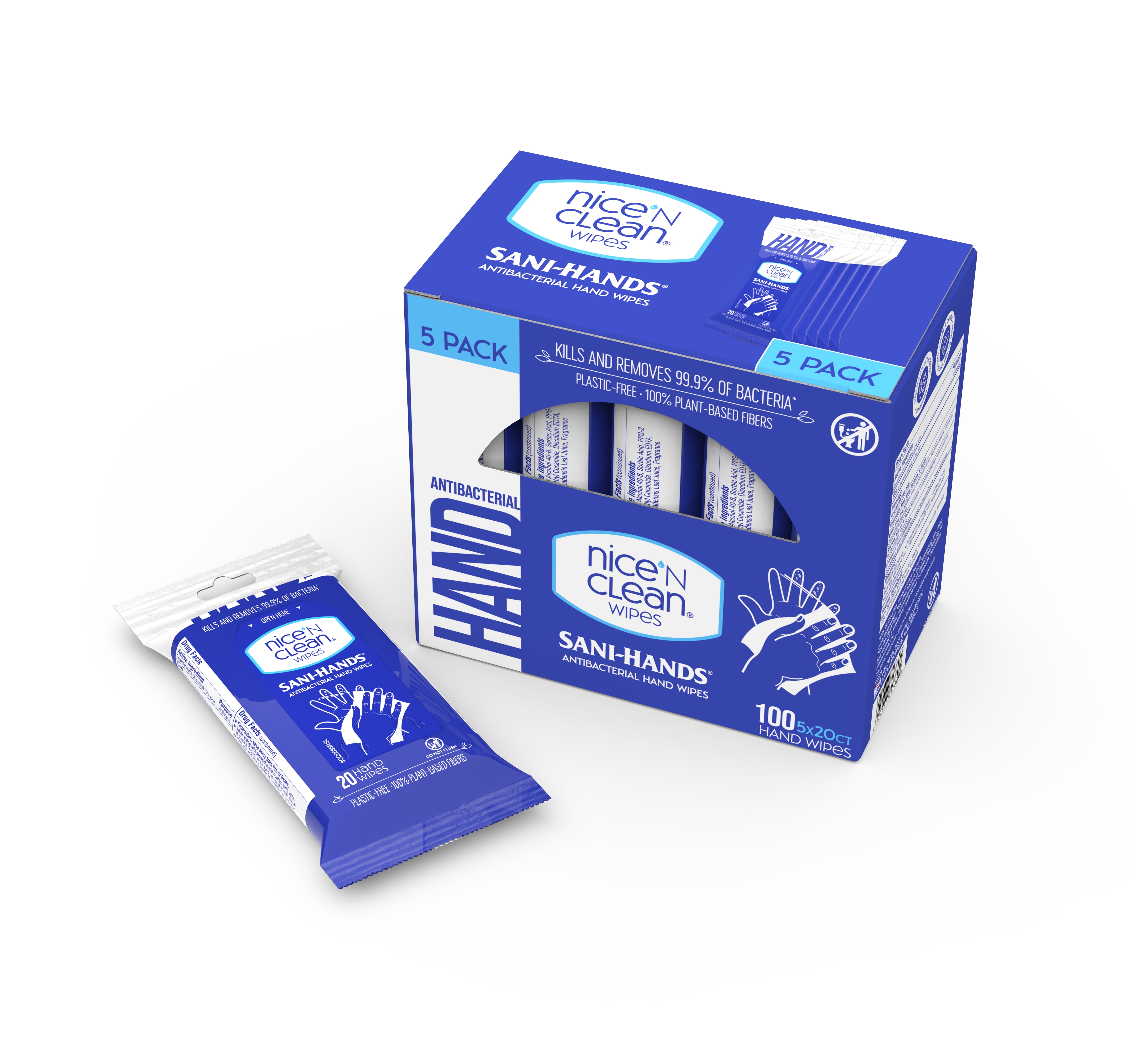 CleanVital Hand & Surface Anti Bacterial Wipes –