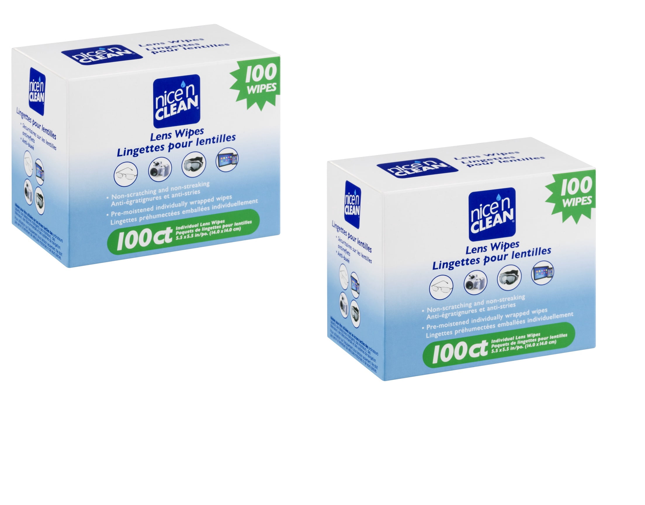 Winkle's Clean Nice 'N Clean Lens Wipes, 200 ct - Walmart.com
