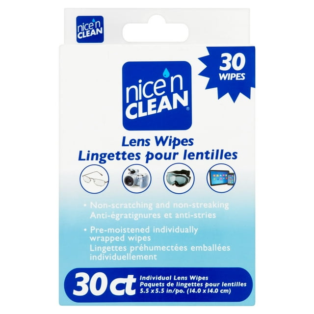 Nice'N Clean Lens Wipes 30 CT
