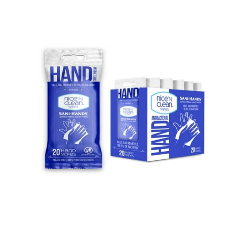 Nice 'N Clean Sanitizing Hand Wipes, 20 Count