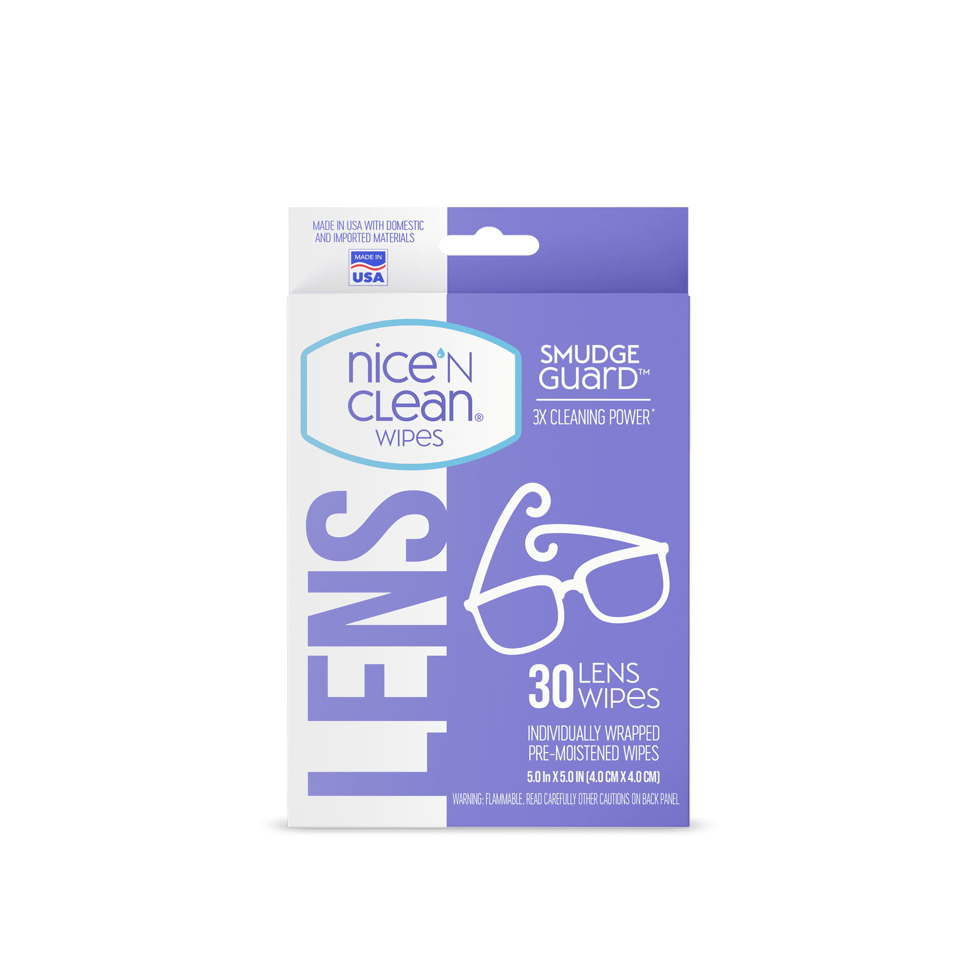 Nice 'N Clean Smudgeguard Lens Wipes 30ct