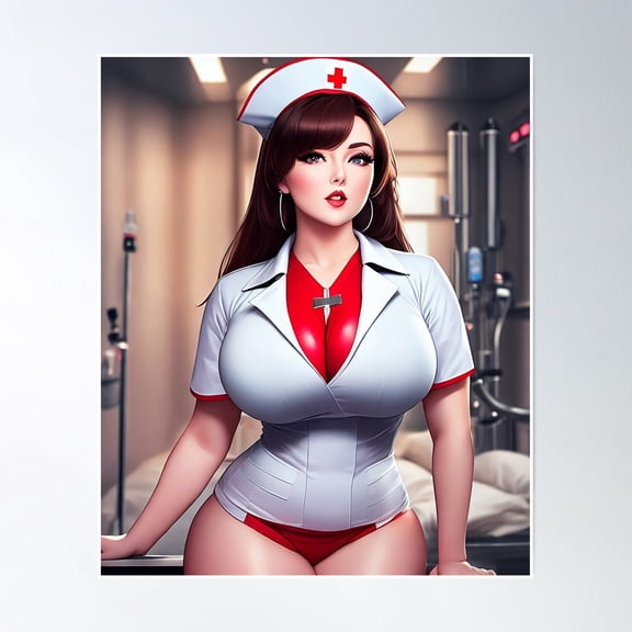 Nice Naughty Awesome Surgical Nurse Poster Wall Art, Modern Wall Decor, 12x18 UNFRAMED