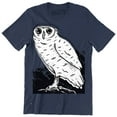 thumbnail image 1 of Nice Owl Line Hand Drawn Funny Bird Animal Graphic Design Men's T-Shirt, 1 of 4