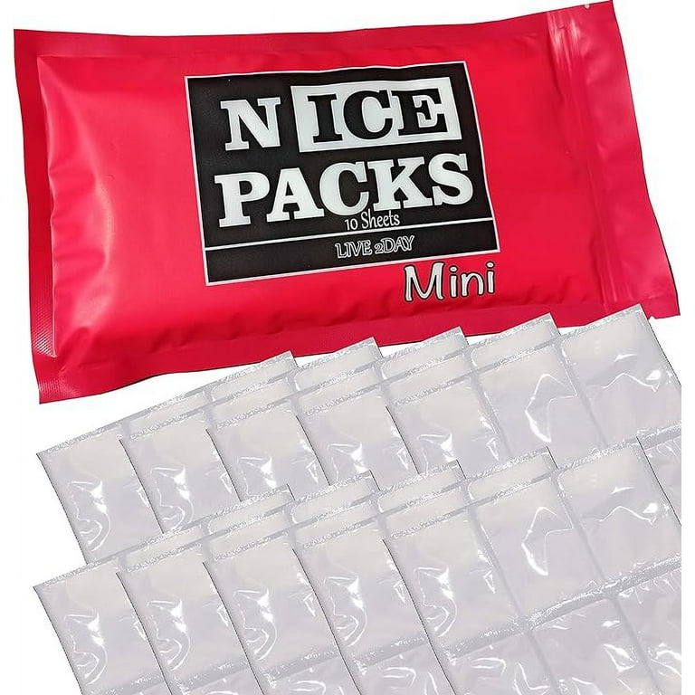 Nice Packs Dry Ice for Coolers – Lunch Box Ice Packs – Dry Ice for Shipping  Frozen Food – Ice Packs for Kids Lunch Bags – Reusable Ice Packs – Long  Lasting - Flexible 