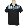 thumbnail image 1 of Nice Pattern Contrast Panel Men Shirts, 1 of 4