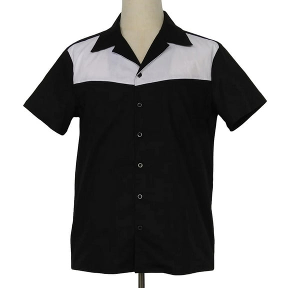 Nice Pattern Contrast Panel Men Shirts