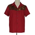 thumbnail image 1 of Nice Pattern Contrast Panel Men Shirts, 1 of 5