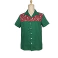 thumbnail image 1 of Nice Pattern Contrast Panel Men Shirts, 1 of 4
