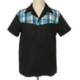 thumbnail image 1 of Nice Pattern Contrast Panel Men Shirts, 1 of 5
