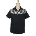 thumbnail image 1 of Nice Pattern Contrast Panel Men Shirts, 1 of 4