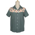 thumbnail image 1 of Nice Pattern Contrast Panel Men Shirts, 1 of 5