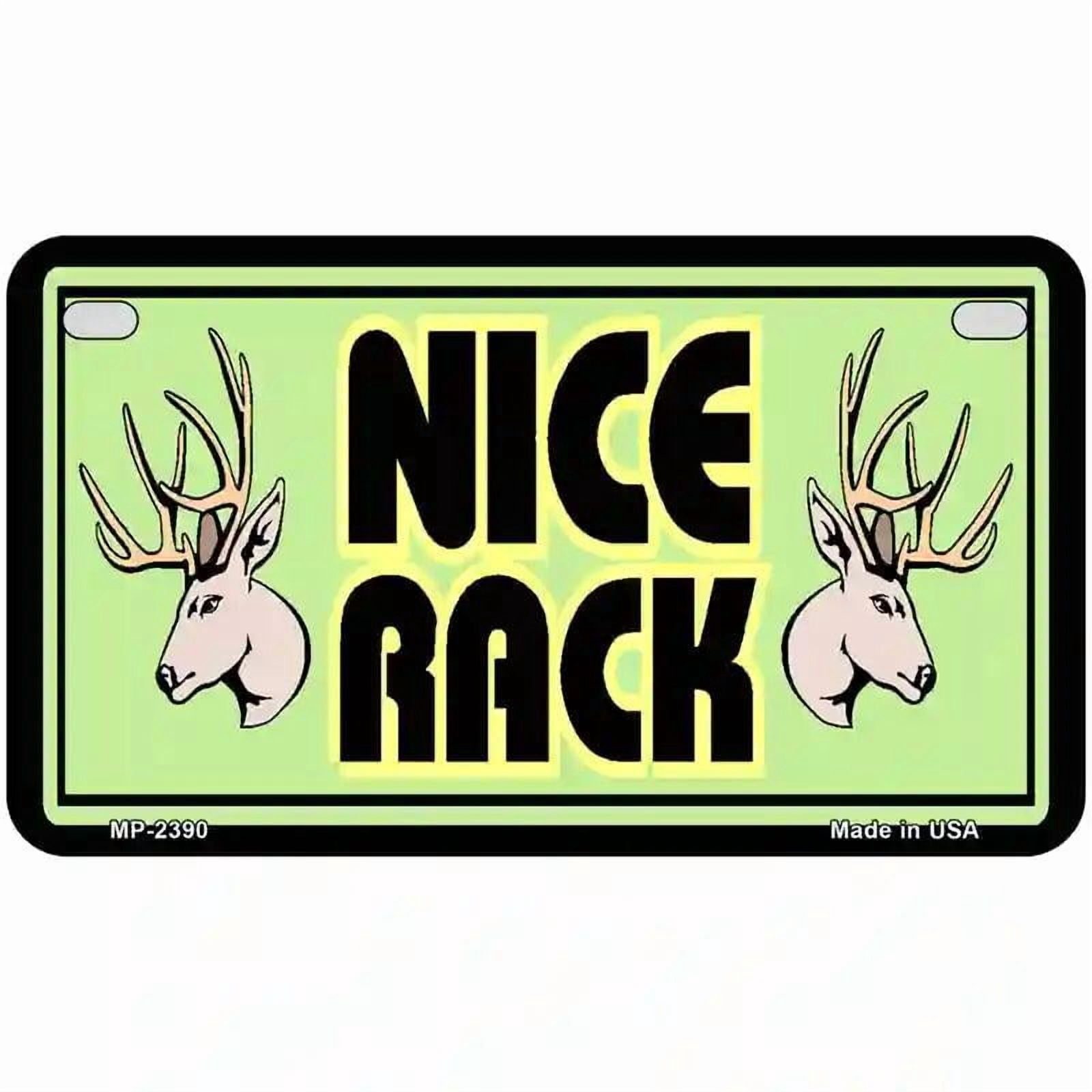 Nice Rack Metal Novelty License Plate 7