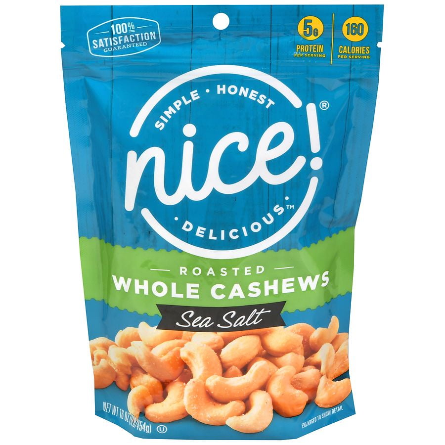 Nice! Roasted Whole Cashews Sea Salt 16.0oz